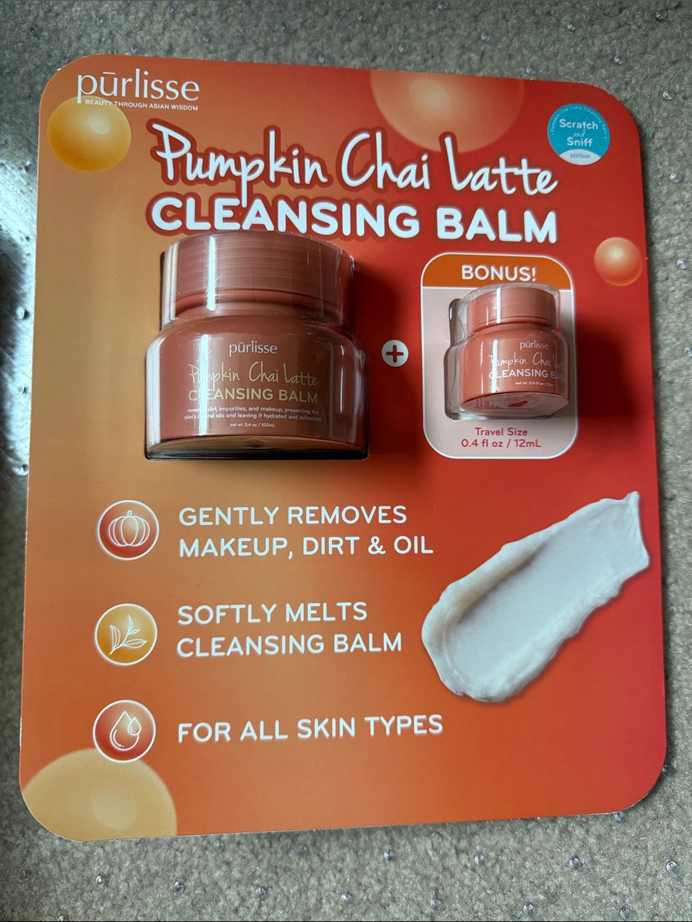 purlisse Pumpkin Chai Latte Cleansing Balm - Orange